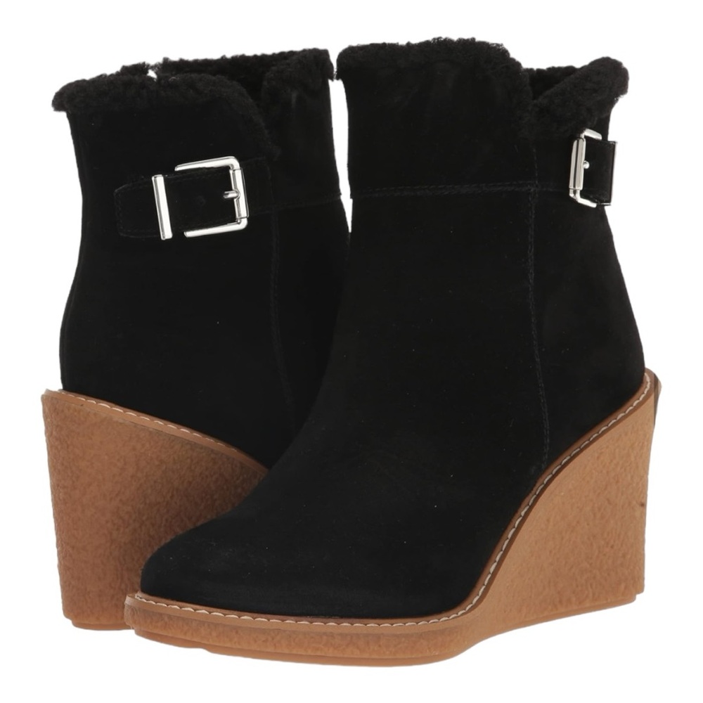 🆕 NWT Franco Sarto Water Resistant Suede L-Ulayna Ankle Boots 9M